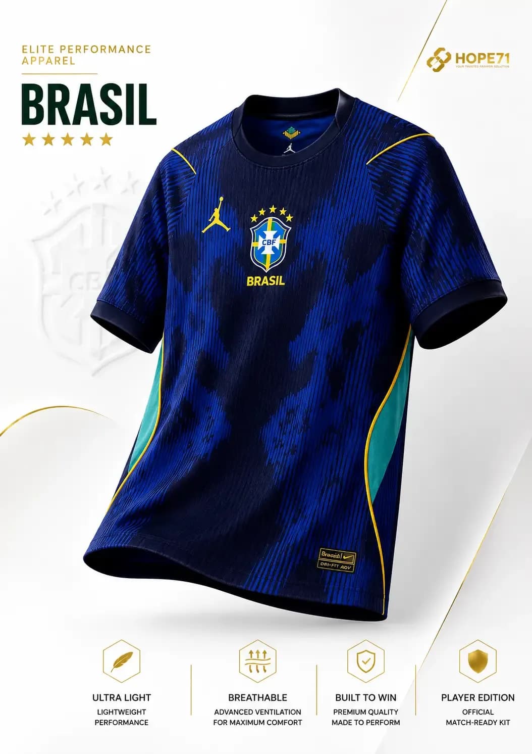 Brazil Away jersey Player edition-2026
