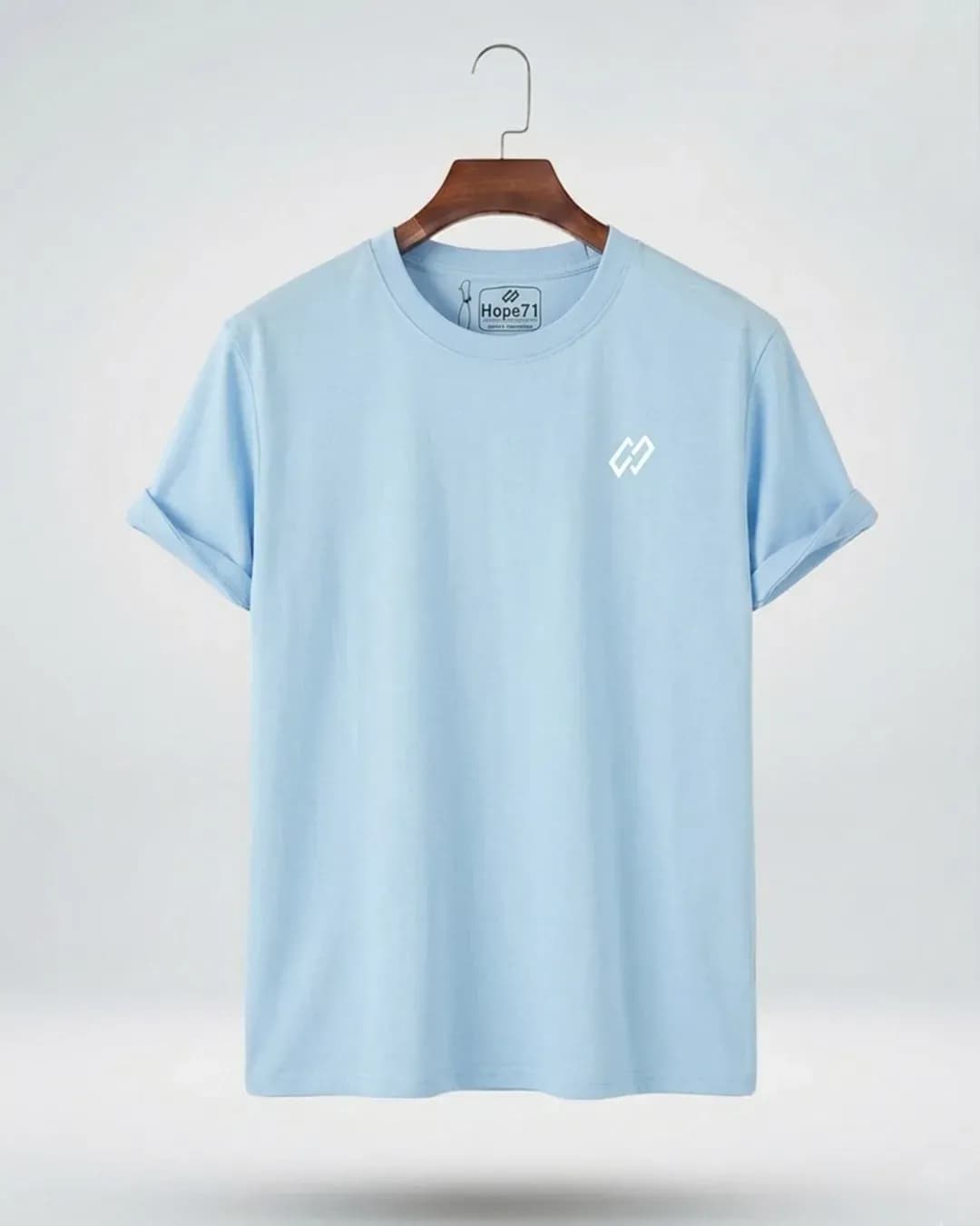 Cotton Comfort T-Shirt ( Light Blue )