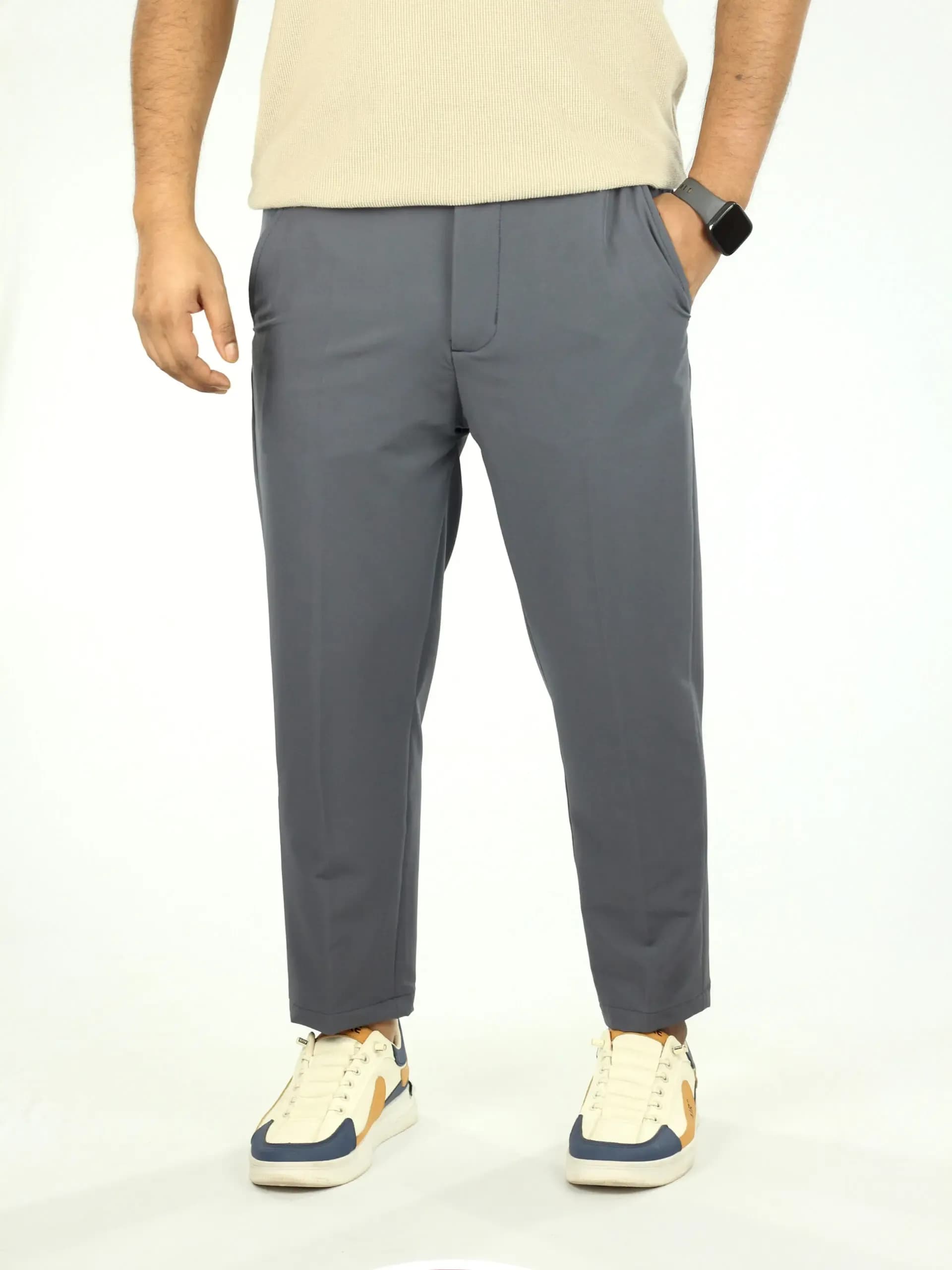 Formal Adjustable waist Pant- (Charcoal Gray)