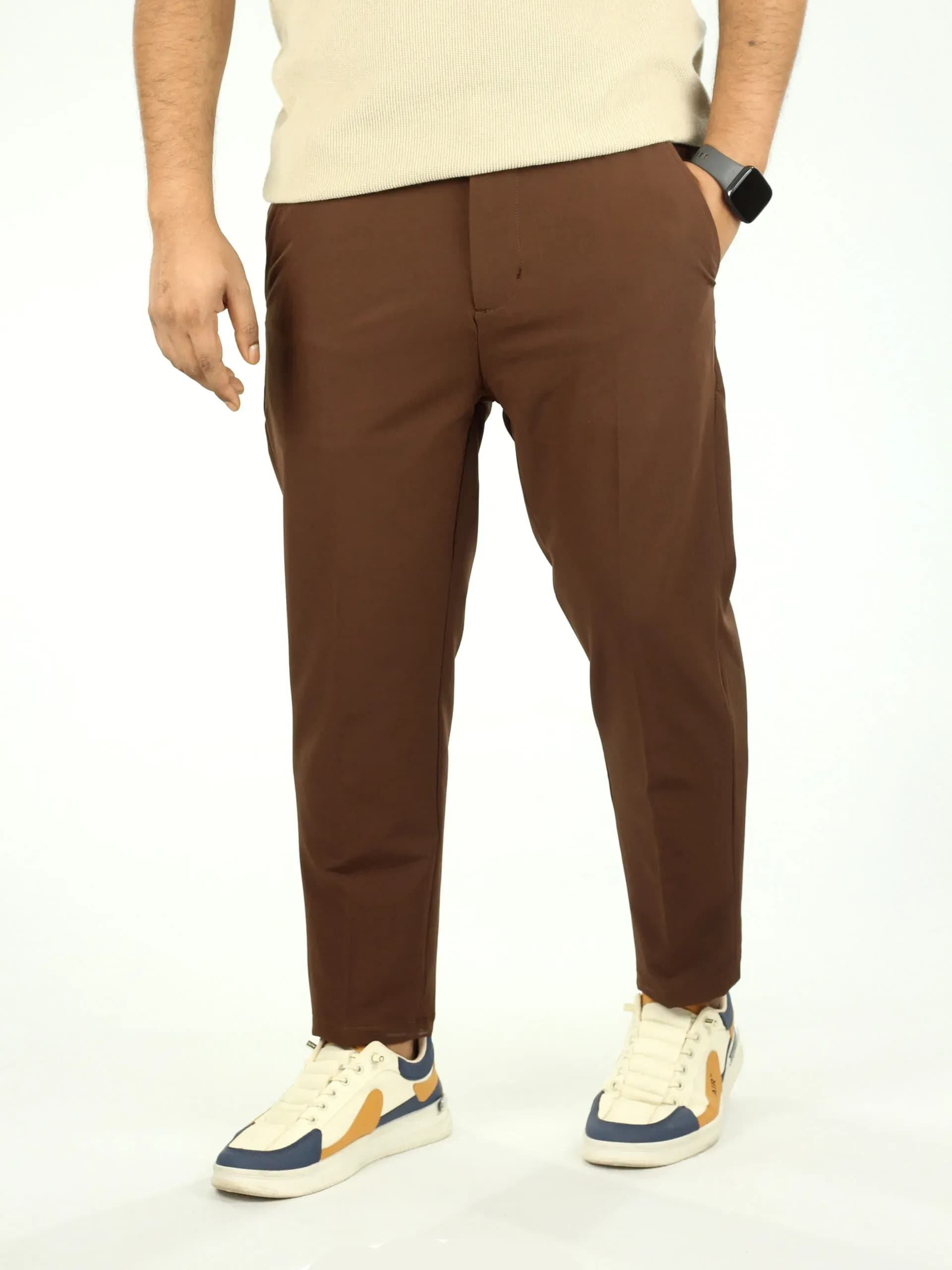 Formal Adjustable waist Pant- (Coffee)