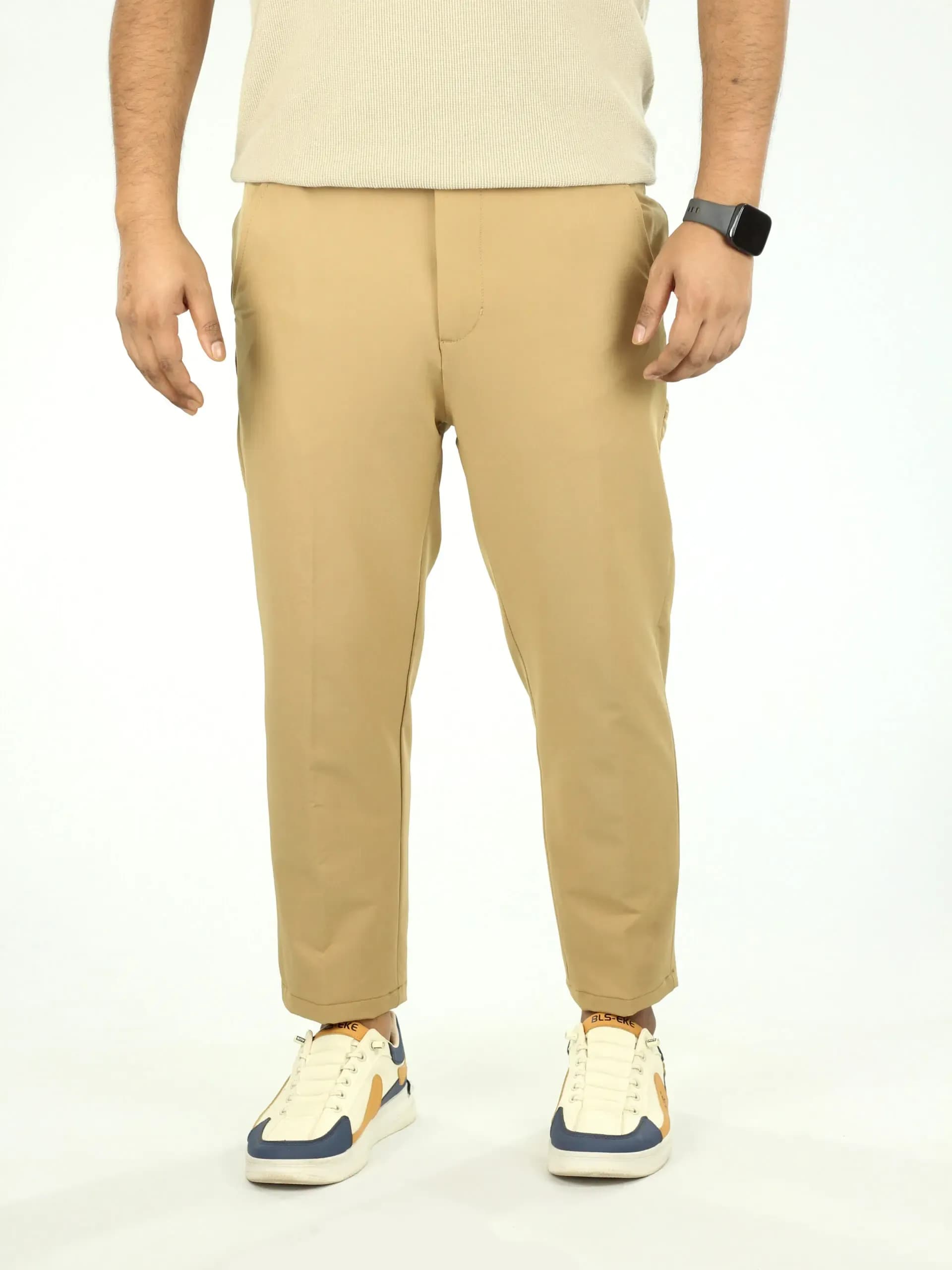 Formal Adjustable waist Pant- (Sand)