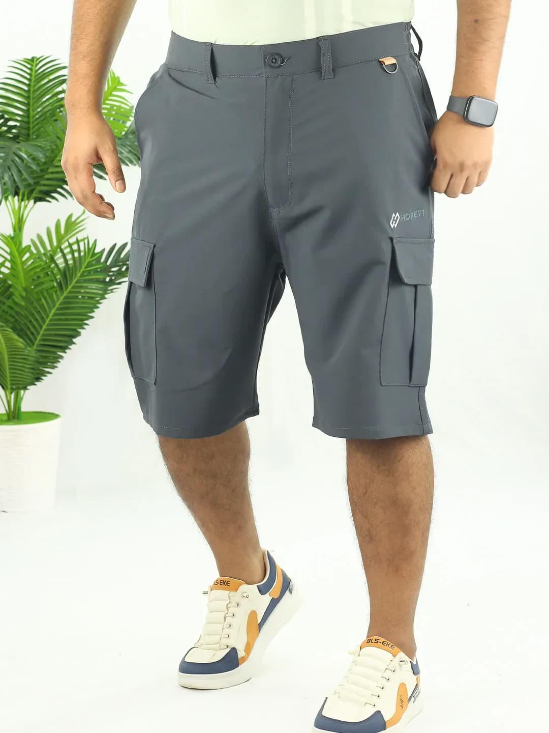 Hybrid Shorts Charcoal Gray