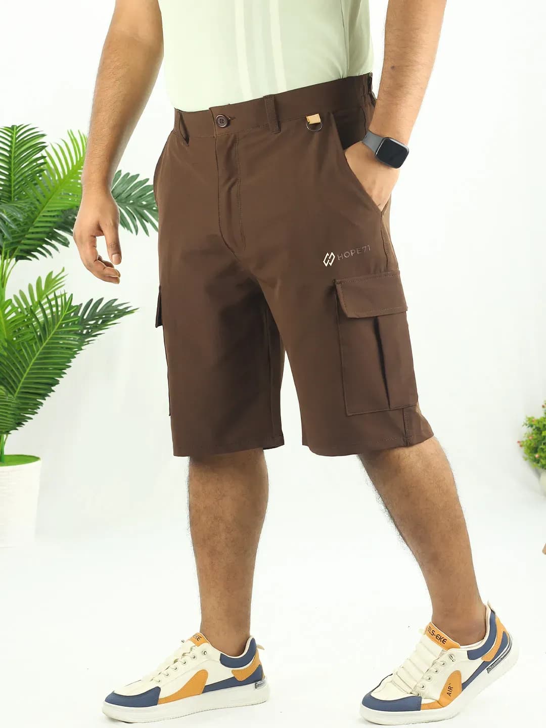 Hybrid Shorts Coffee