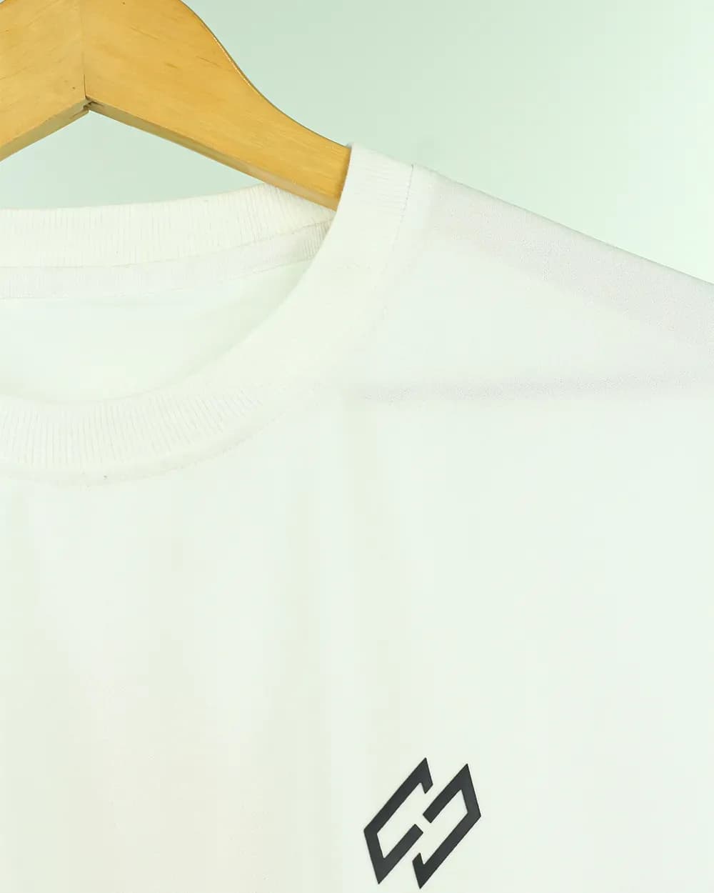 White Luxury Drop shoulder T-Shirt thumbnail 2