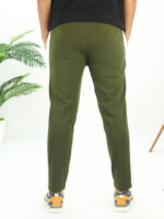 Luxury Stripe Olive Trouser - Image 2