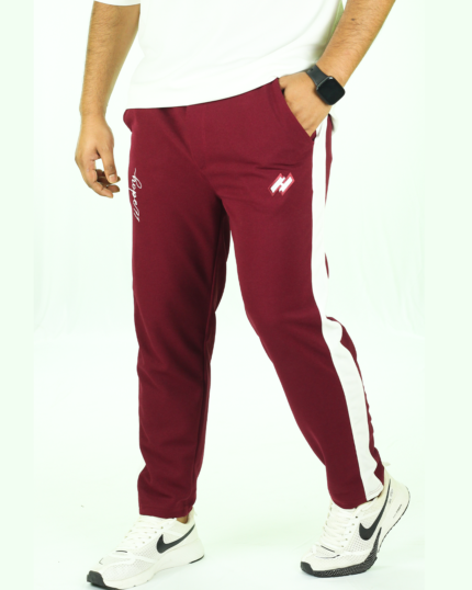 Luxury Stripe Merun Trouser