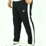 Luxury Stripe Black Trouser
