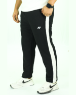 Luxury Stripe Black Trouser