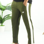 Luxury Stripe Olive Trouser