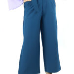 Wide Leg Pants-SeaGreen