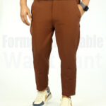 Formal Adjustable waist Pant- ( Camel Brown )